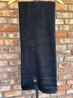 Hotel Collection Dark Black Bath Towel 30x54 New with tags.  100% cotton